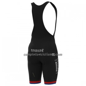 Pantaloncino con bretelle 2022 Bahrain Victorious Campione Di Taiwan Nero